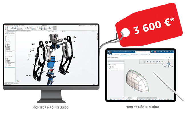 Promocao 3dexperience solidworks monitor tablet