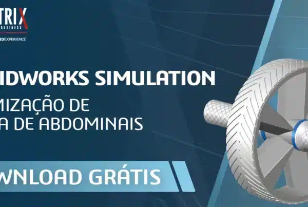 SOLIDWORKS Simulation - otimização de roda de abdominais